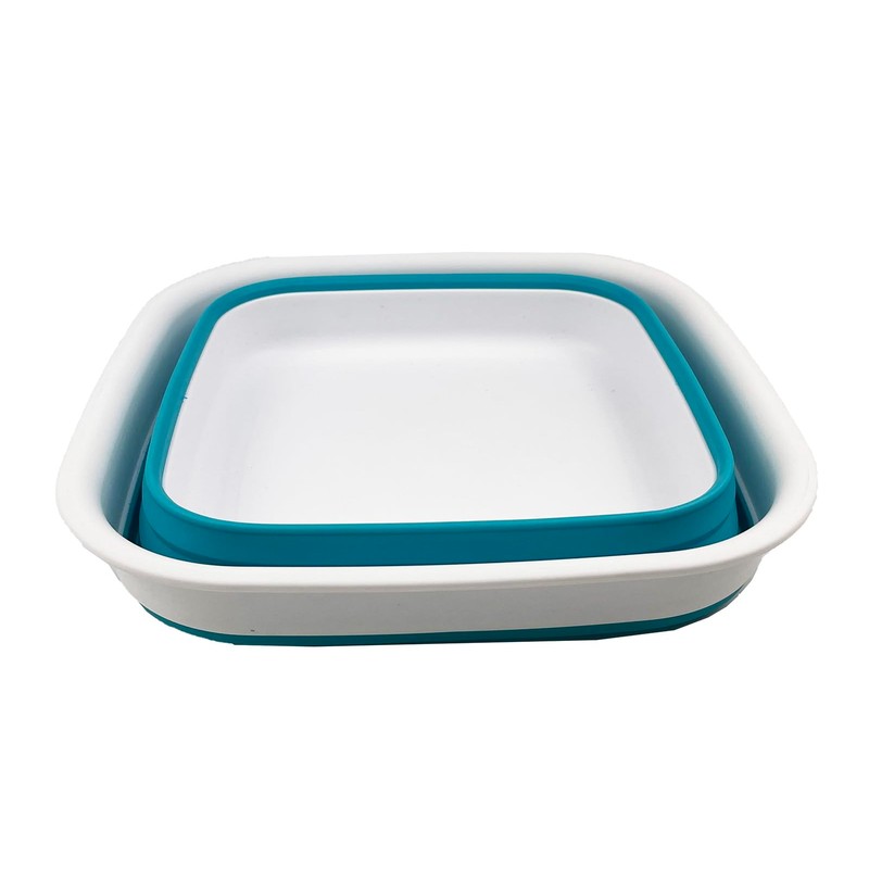 SAMMART 8L Collapsible Tub - Foldable Dish Tub - Portable