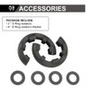 BUNKER INDUST D Ring/Shackle Isolator Kit,1 Pair Black D-Ring Isolator