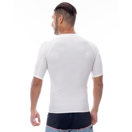 Billabong HI NECK SS Rashguard Men's, white, M