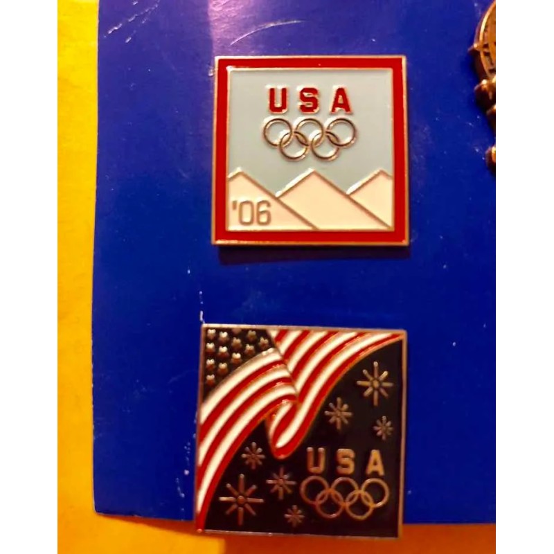 Lote De 5 Pines De Olimpiadas De Estados Unidos 2004
