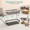 Sevenblue 3 Tier Fruit Basket for Kitchen Counter with 2