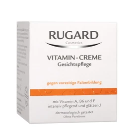 RUGARD Vitamin Cream: Anti-Ageing Face Care for Premature Skin Ageing with Vitamin A, B6, E and Collagen for Moisture, 100 ml