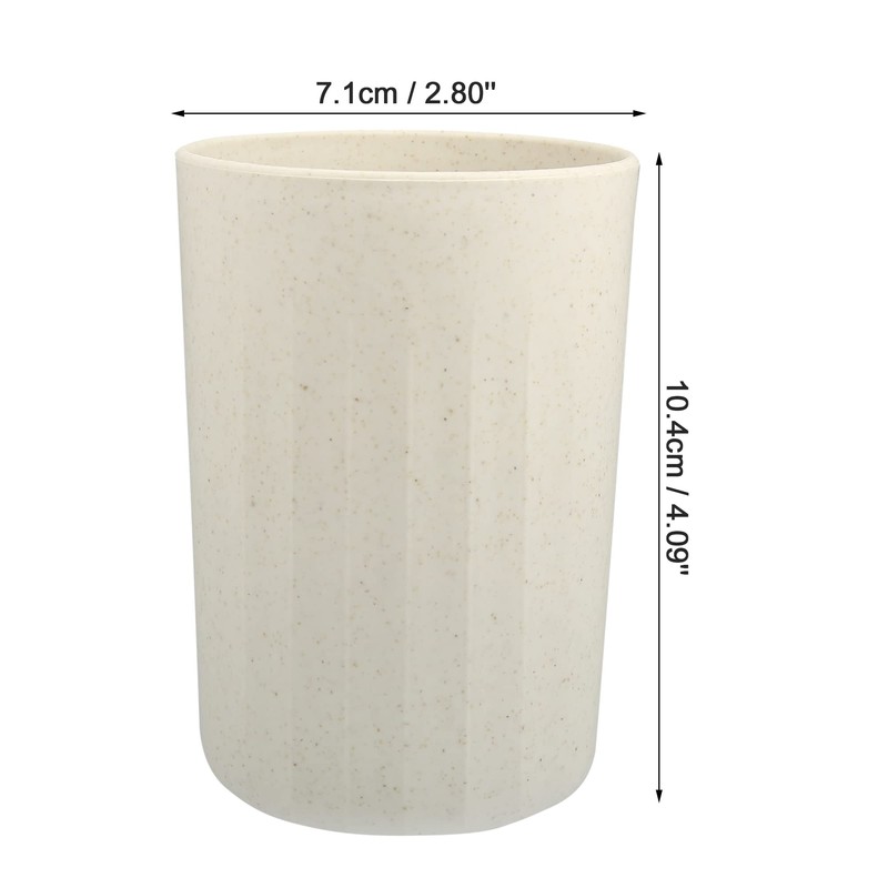VOCOSTE Bathroom Tumbler Wheat Straw Cup for Bathroom Toothpaste with