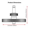 Arncysld A1/A1 Mini Extruder Gear Kit Hardened Steel Feeding Gear