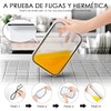 Juego de recipientes herméticos de plástico para almacenamiento de alimento