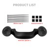 HDBUBALUS Matte Black Rear Turn Signal LED Light Smoke Lens