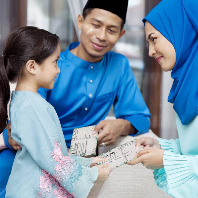 ABURRORI Church Visitor Cards, 500 Pcs Greeting Card, Greenery Eucalyptus