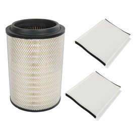 Engine & 2 Air Filters P606720 P606555 Compatible with Volvo VNL 780 760 860 670 630, VN 780 670, VH VHD VNM D12 D13 D16 Replaces RS4642 LAF9201 AF26405 CAF24000 49084 20411815
