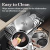 Nonstick Frying Pans with Lid,10 inch Stainless Steel Skillet Set