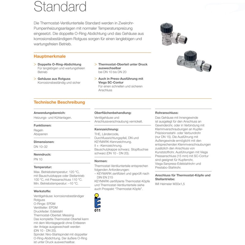 HEIMEIER HEIMTHEVN12 1/2-inch Thermostat Valve