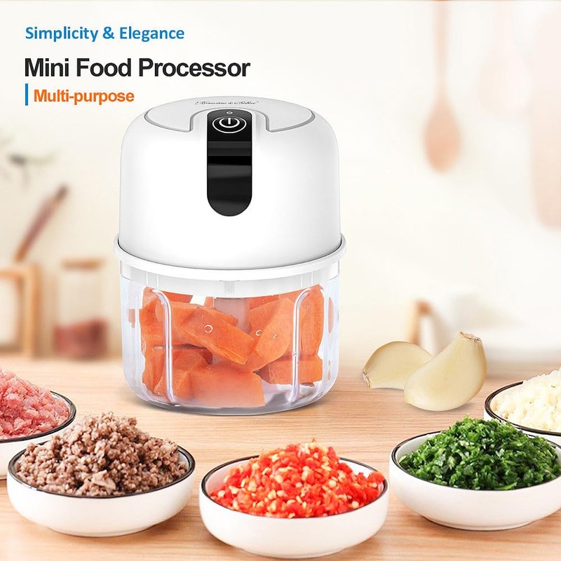 Rosenstein & Söhne Mini Chopper: Compact Cordless Chopper & Mini