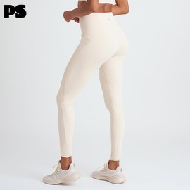 2 Piece Latte Workout Sets for women, High Waist Leggings and Sports Bra Yoga Set Matching Gym Pilates Running Work Out Outfit Medium