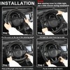 GIANT PANDA Steering Wheel Cover for Jeep Wrangler, Car Steering
