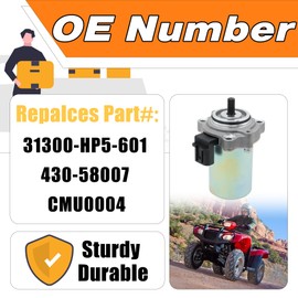 Power Shift Control Motor for Honda Rancher 420 2007-2023, for 2012-2019 Foreman 500 520, 2015-2022 Honda Pioneer 500,Replaces# 31300-HP5-601, CMU0004