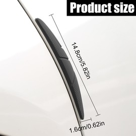 TNSRAY Car Door Edge Protection, Pack of 6 High-Quality Door Edge Protection, Door Edge Protection, Car Black Rubber Door Edge Protector, Door Edge Protection Sticker, Door Edge Protection for Car