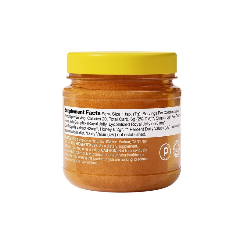 Beekeeper's Naturals Superfood Honey Pure Hive Power Natural Energy Immune
