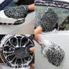 HMIEPRS 4Pcs Car Wash Mitts, Double Sided Super Absorbent Car