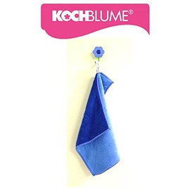 Kochblume Microfibre Cloth 30 x 30 cm Extra Absorbent Fibres Washable up to 40 °C Colour: Blue/Dark Blue