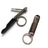 KEAIYYJ- Keychain Nail Clipper Travel Stainless Steel Foldable 2 Pack