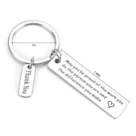 SHTALHST Employee Appreciation Gifts,Thank You Keychains,Keychain,Thank You Gifts for Women Men Appreciation - Keychain Gifts for Coworker Employee Teacher, Show Your Gratitude and Appreciation