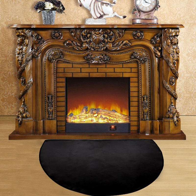 CHSEEO Fireplace Mat, 98x63CM, Fireproof, Dirtproof, Waterproof, Multipurpose, 3-Layer Fire