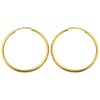 9ct Gold Ladies Sleeper Earrings - 20mm WJS3858