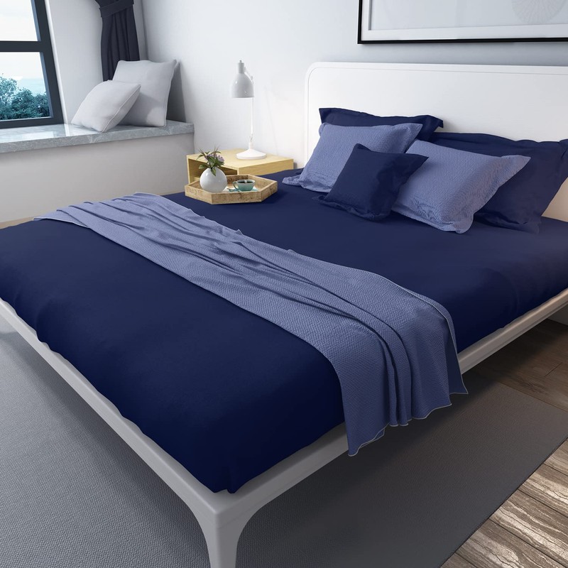 Lirex Flat Sheet, Full Size Extra Soft Brushed Microfiber 1800