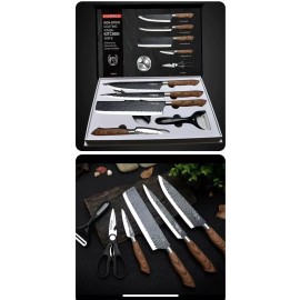 Kitchen Everrich 6 Piece Non Stick Kitchen Knife Set