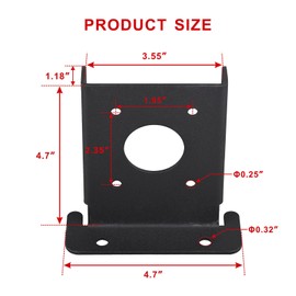 Wpbhk 8 Pcs Wood Fence Pergola Post Base Brackets kit Fit 4x4(Actual:3.5x3.5) ，Adjustable Black Post Anchor Base Brackets for Deck Railing Mailbo