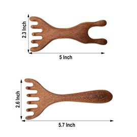 BINCKIN Wooden Scalp Massager Comb, Natural Sandalwood Wide Tooth Hair Combs for Women Men