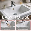 2 Pack Sink Overflow Cover Basin Trim Copper Bathroom Sink