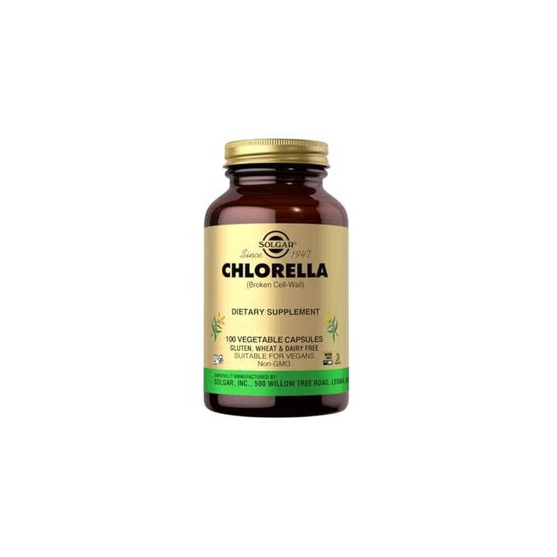 Solgar Chlorella 520 mg - 100 Vegetable Capsules
