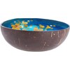 YEASQGS Hand Painted Floral Coconut Bowls Natural Coconut Shell Bowl