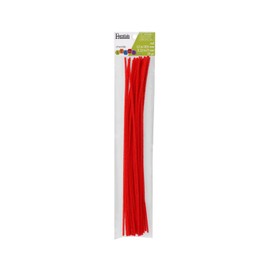 Essentials by Leisure Arts Chenille Stems Red 12" 3mm 25pc - Versatile Pipe Cleaners for Crafts, DIY Projects, and Decorations - Bright, Flexible Craft Pipe Cleaners