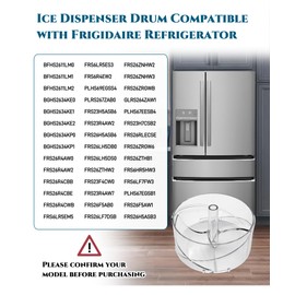 241685101 Refrigerator Ice Dispenser Drum Fit for Frigidaire,Refrigerator Ice Bucket Baffle Replace AP3959117 241685103 1196676 5304404346 7241685101 AH1526412 EA1526412 PS1526412