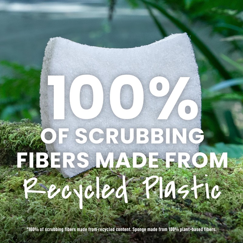 Scotch-Brite® Greener Clean™ Non-Scratch Scrub Sponge, 6 Pack, 6 Units