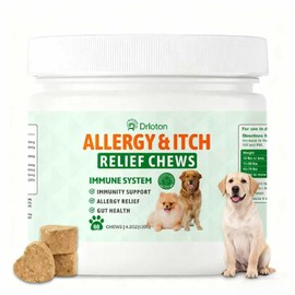 Dog Allergy Relief Chews- Itch Relief for Dogs, Dry Skin & Coat Supplement