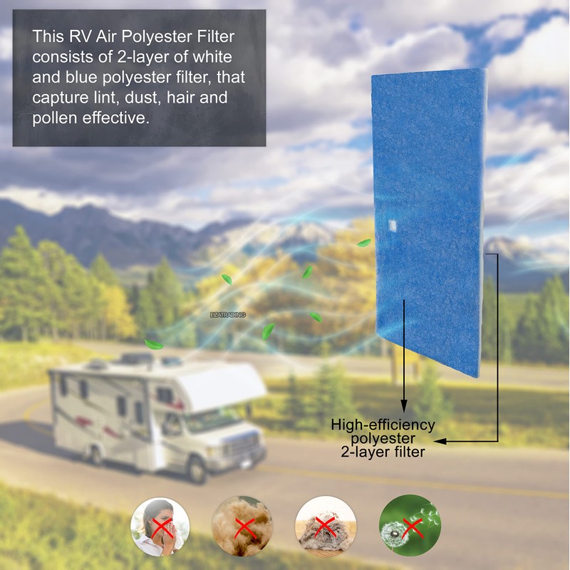 RV Air Conditioner Filter - 6" x 14" RV AC