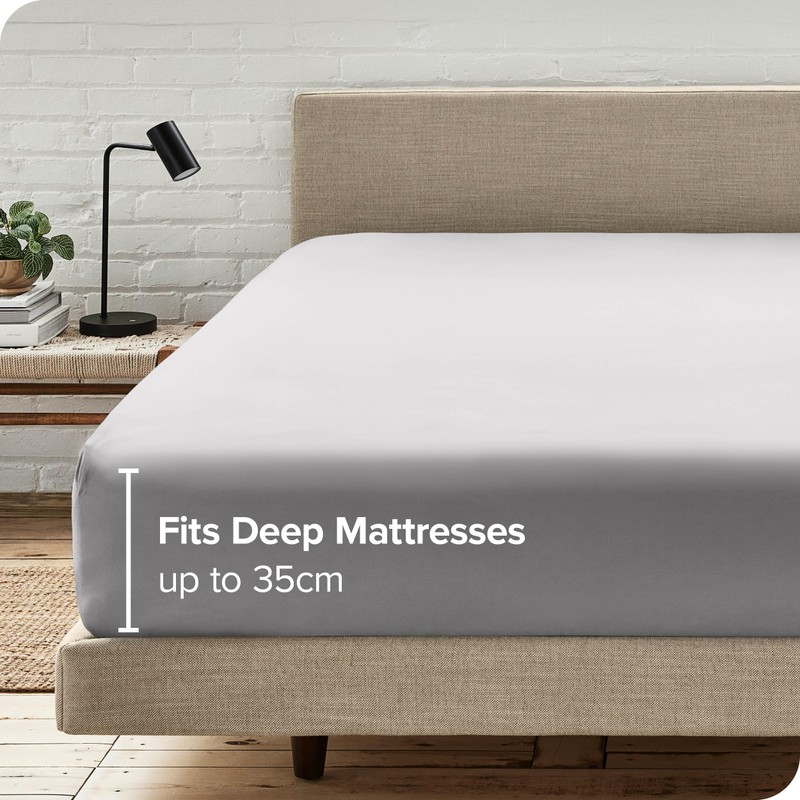 Bare Home Fitted Bottom Sheet Emperor - Premium 1800 Ultra-Soft