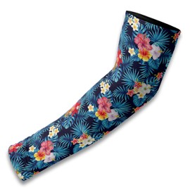 iujybax Flower Gardening Sleeves Arm Sleeves for Women Men,Farmers Gardening Sleeves with Thumb Hole,Floral Sun Protection Sleeves