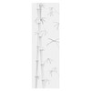 Chicskin Tropical Plants Faux 3D Decorative Window Film, Double Sided