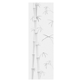 Chicskin Tropical Plants Faux 3D Decorative Window Film, Double Sided Frosted Window Privacy Film for Glass Window Door, Resuable Static Window Cling 3D-Bamboo 22.83"X70.86"