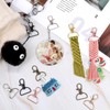 Swivel Clasp Hooks, Anezus 80Pcs Key Chain Clip Hooks, D