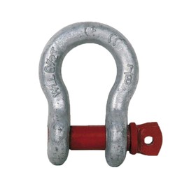 DOJA INDUSTRIAL Steel Shackle, 3.2 Tonnes, Large Shekel Perfect for Lifting and Lifting with Sling, Galvanised Shackle for Anchor or 4 x 4 Offroad Accessories, Carabiner, Slackline Chain Hoist, Tie