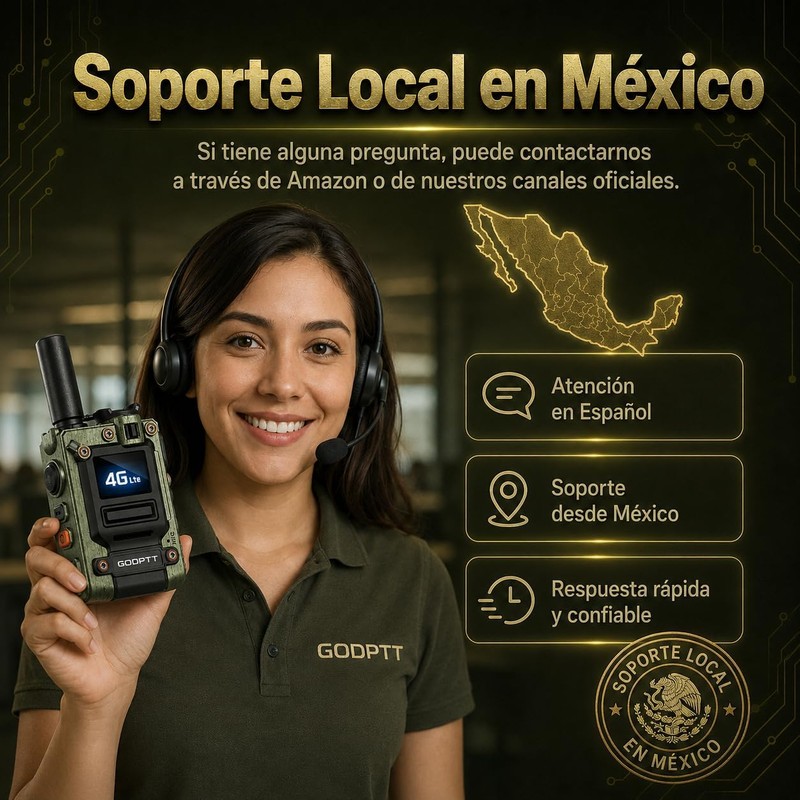Radios PTT 4G de Zinc, Alcance Ilimitado, Verde, 2-Pcs