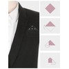 Elerevyo Men's Jacquard Patterned Classic Pocket Squares for Formal Tuxedo