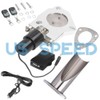 2.5" Electric Exhaust Y-pipe Valve Kit with Remote Switch Dump
