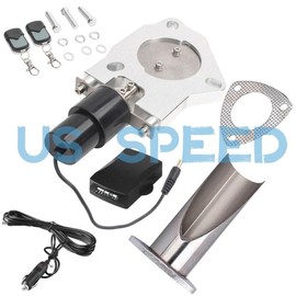 2.5" Electric Exhaust Y-pipe Valve Kit with Remote Switch Dump Valve