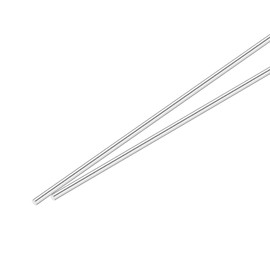 sourcing map 1/8 Inch x 9.8 Inch 304 Stainless Steel Solid Round Rods Metal Lathe Bar Stock for DIY Craft 2 Pcs