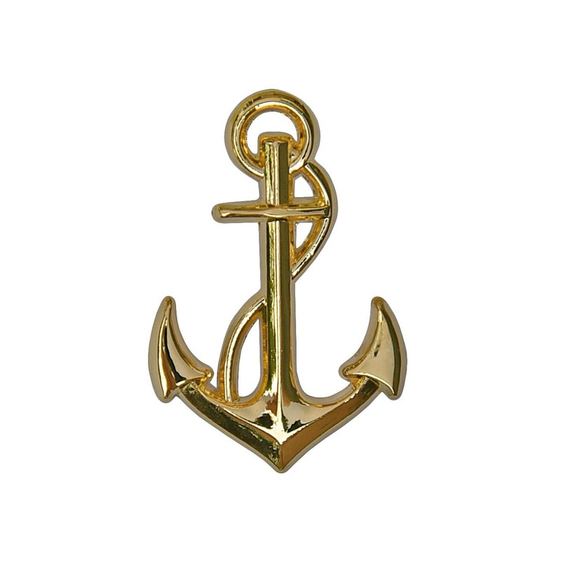 MADSea Elbsegler Premium Cloth with Motif Pin Anchor Gold Black